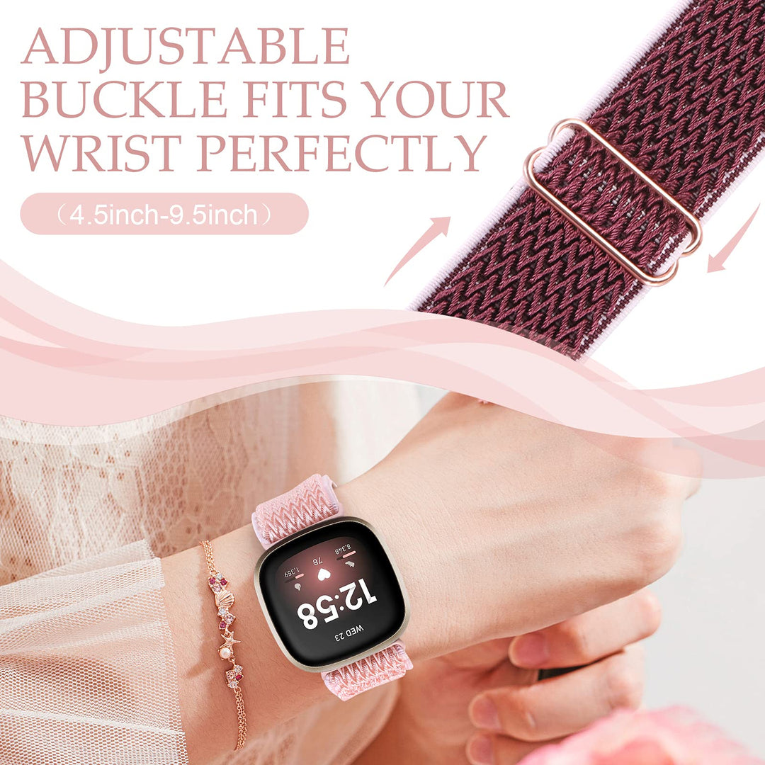 GrTrees 5-Packs Elastic Bands Compatible with Fitbit Ve