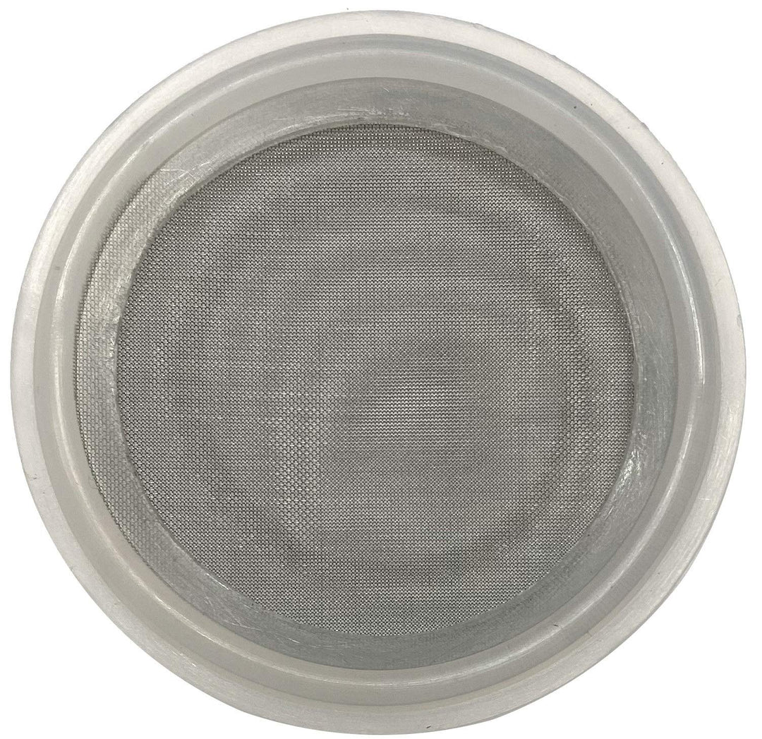 1.5 Sanitary Tri-Clamp Gaskets (Pack of 2), Bonded Type Screen (#100 Mesh/ 149 µm) Gaskets, Clear Platinum Silicone