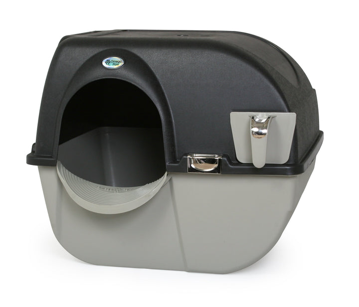 Elite Self Cleaning Roll &#39;n Clean Litter Box, Midnight Black, Large (EL-RA20-1)