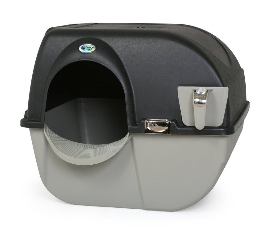 Elite Self Cleaning Roll 'n Clean Litter Box, Midnight Black, Large (EL-RA20-1)