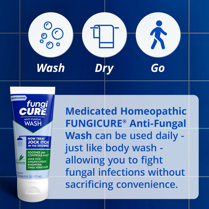 FungiCure Anti-Fungal Medicated Wash, 6 Ounce