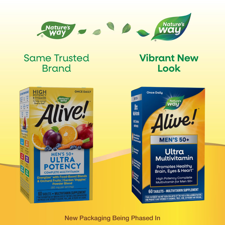 Nature&#39;s Way Alive! Men’s 50+ Daily Ultra Multi