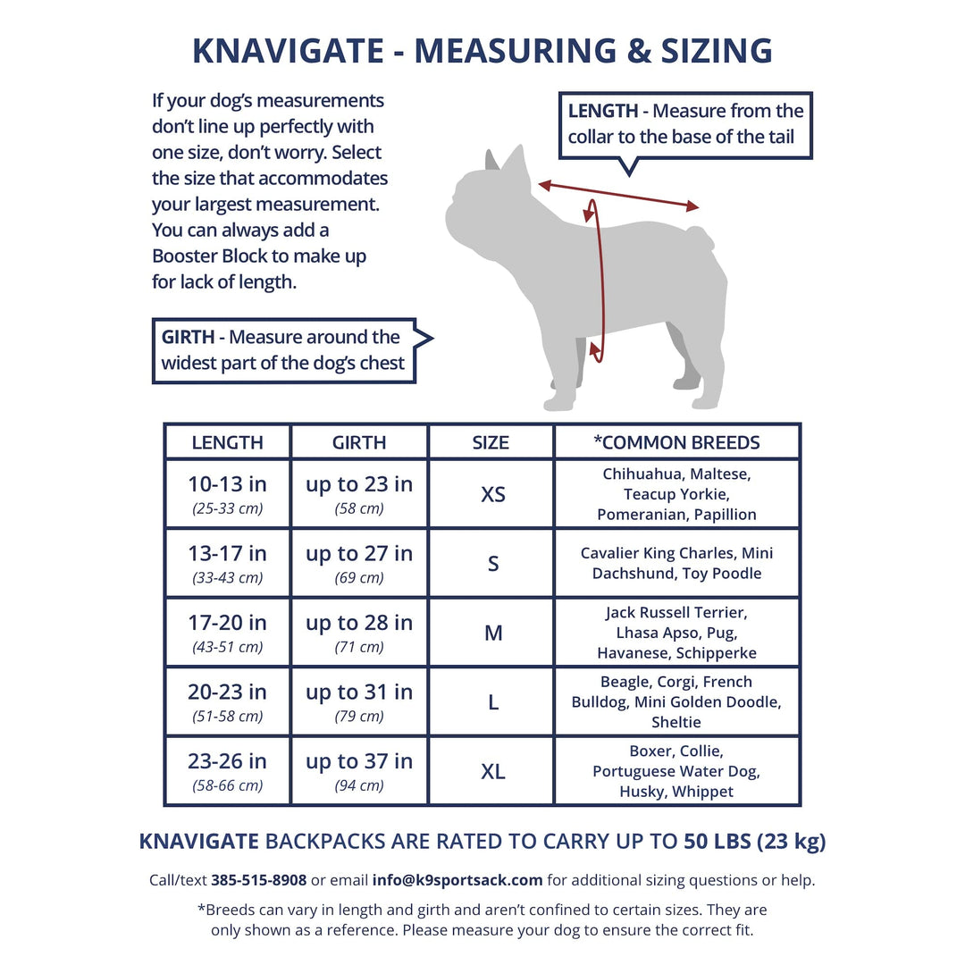 Knavigate | Dog Carrier Dog Backpack for Most Dog Sizes | Front Facing Adjustable Dog Backpack Carrier | Veterinarian Approved (X-Large, Midnight Black)