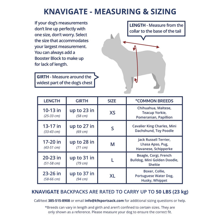 Knavigate | Dog Carrier Dog Backpack for Most Dog Sizes | Front Facing Adjustable Dog Backpack Carrier | Veterinarian Approved (X-Large, Midnight Black)