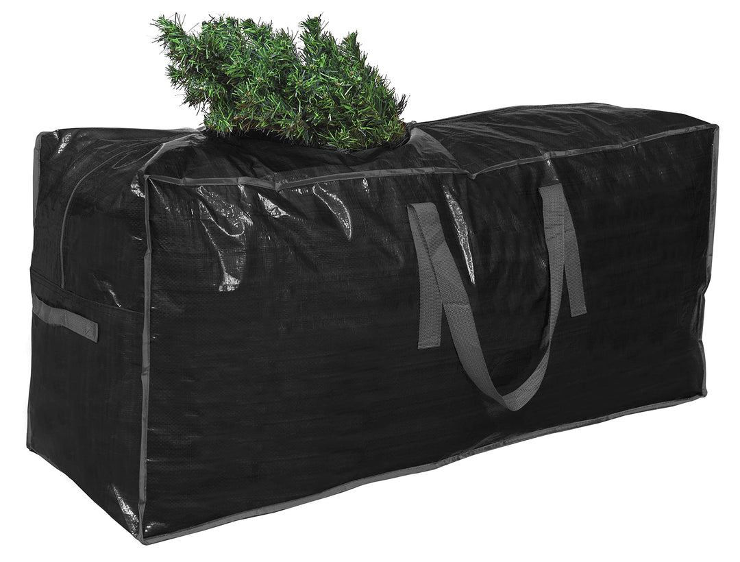 Christmas Tree Storage Bag | Fits Up to 7.5 Ft. Tall Disassembled Tree I 45x15x20 Holiday Tree Storage Case | Protective Zippered Artificial Xmas Tree Bag (7.5ft, Black)