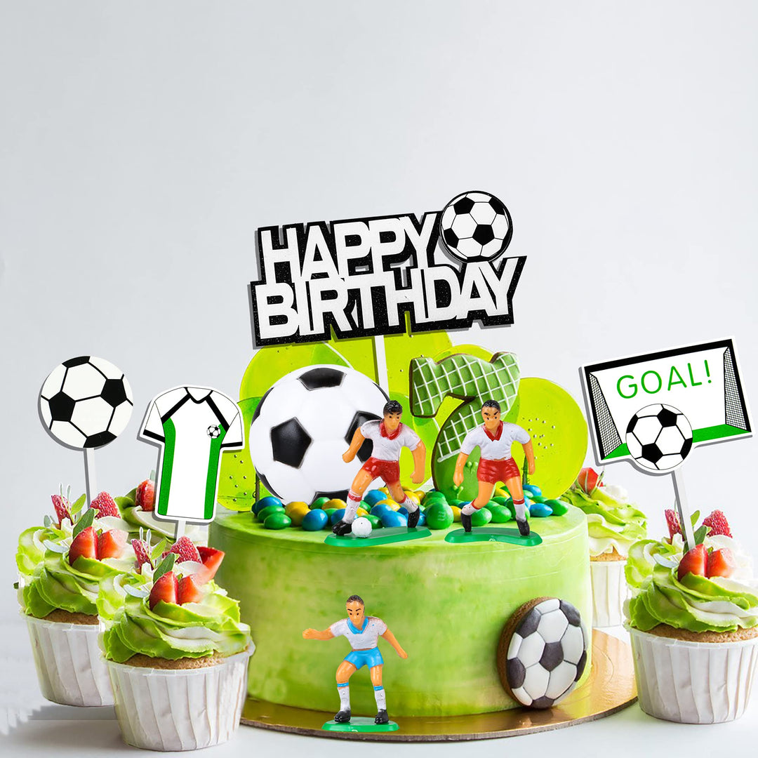 Soccer Ball Cake Topper Decorations For Theme Party, Fo
