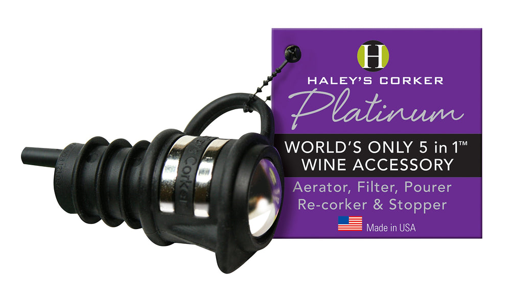 Platinum Wine Stopper, Black