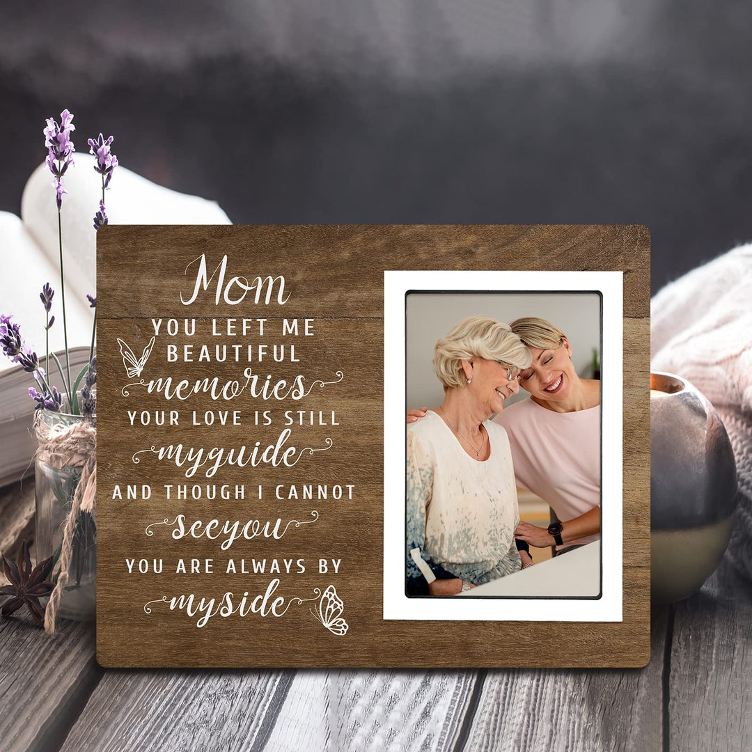 Memorial Gift for Loss of Mother- Mom Memorial Photo frame- Mother Bereavement Gifts, Sympathy Gift for Loss of Mom, Loss of Stepmom, Fit for 4”x6” Photo
