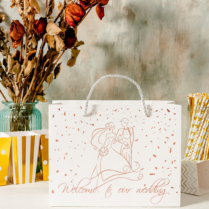 Crisky Welcome to Our Wedding Gift Bags for Hotel Guest