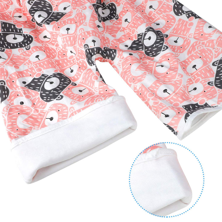 2 Packs Waterproof Diaper Pants Potty Training Cloth Diaper Pants for Baby Boy and Girl Night Time Pink
