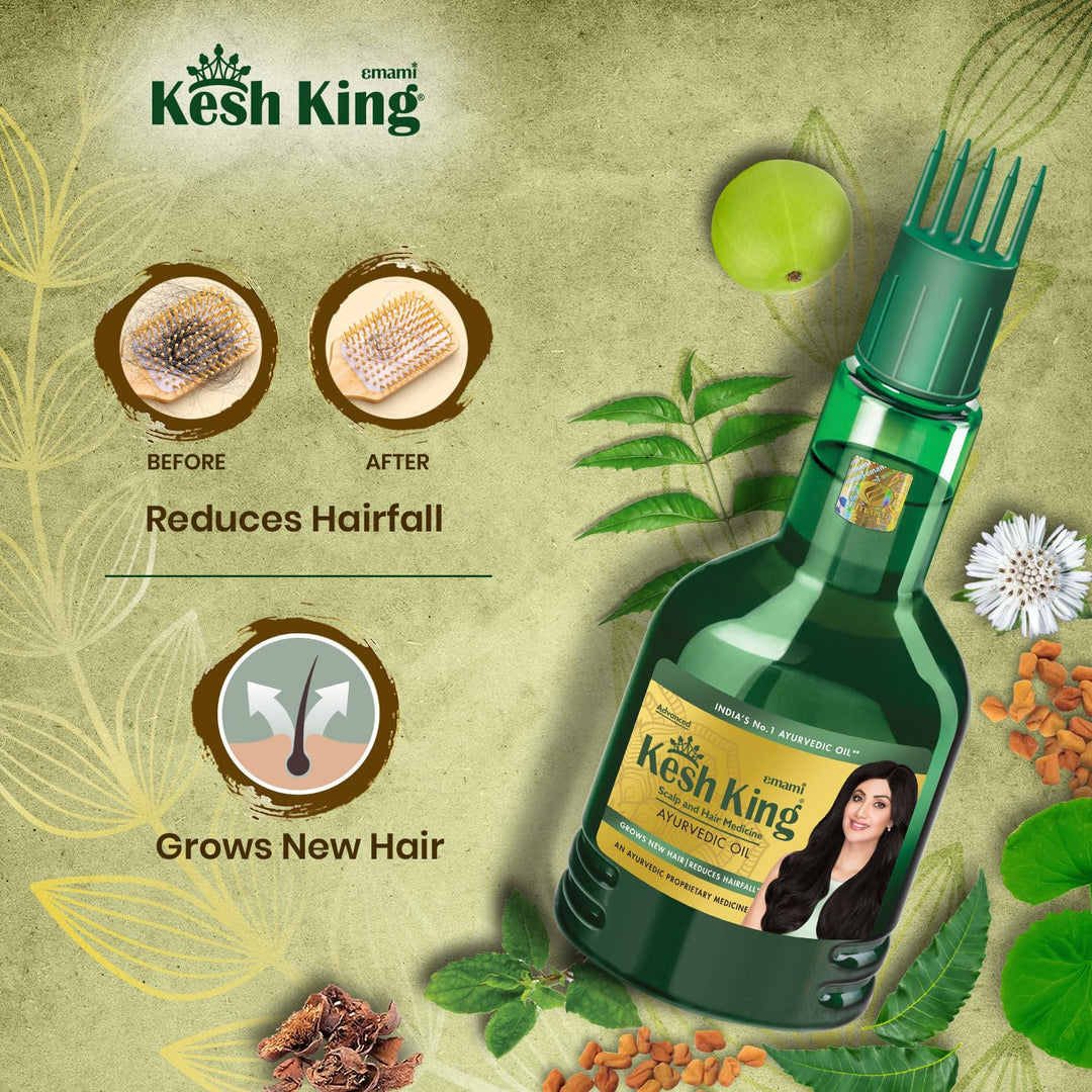 Kesh King Ayurvedic Anti Hairfall Hair Oil|Hair Growth 