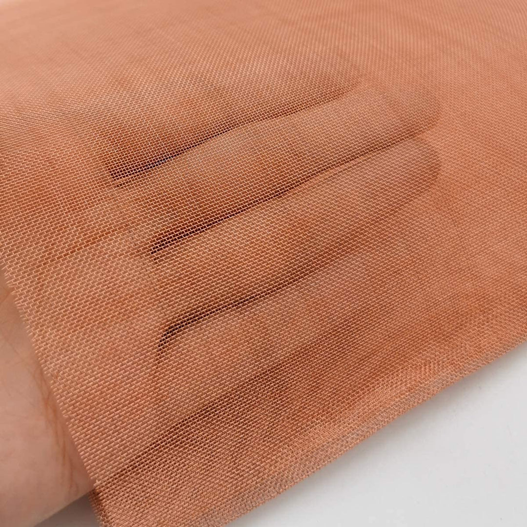 Copper Mesh Copper Wire Mesh Screen 12 x 40 - 99.9% Pure Copper #40 Mesh, Aperture 0.48m Copper Mesh Cloth Fine Mesh
