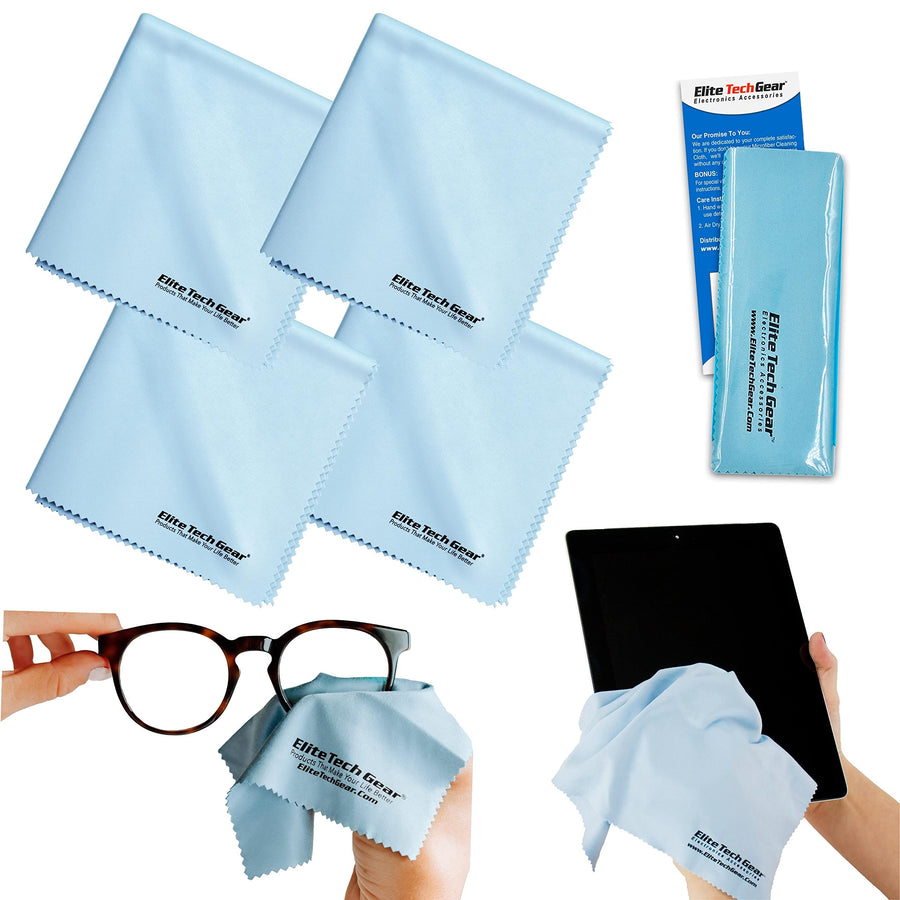 Elite Tech Gear Microfiber Cloth - 4-Pack, 12 x 12 Over