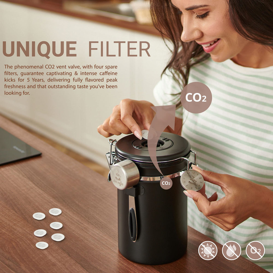 CO2 filters for Coffee Container Airtight, Replacement 