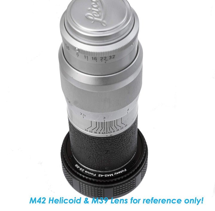 (2 Packs) M39 to M42 Adapter Ring, 39mm to 42mm Lens Adapter, for 42mm Focusing Helicoid