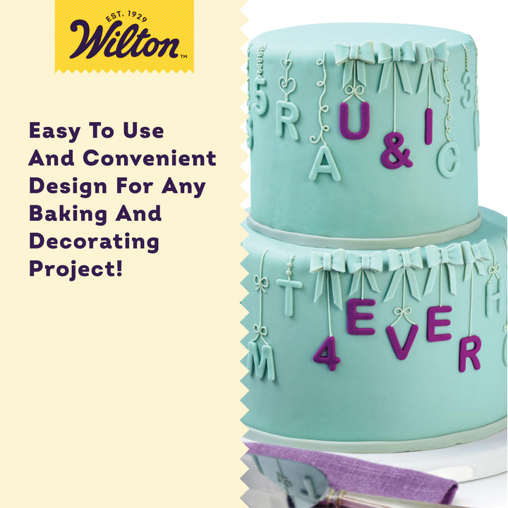 Wilton Fondant Letter and Number Stamp Set - Small Plas