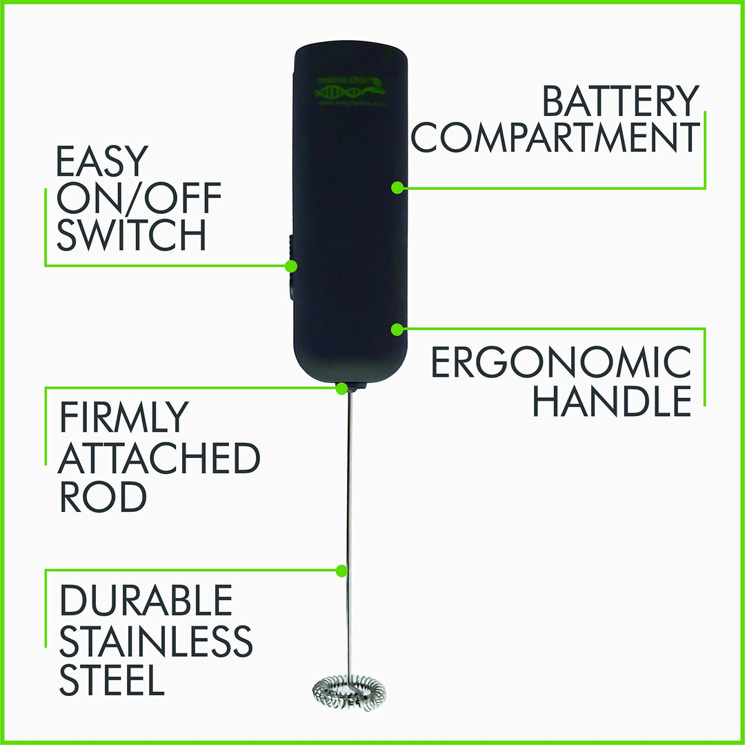 Powerful Battery Operated Handheld Milk Frother Foam Ma