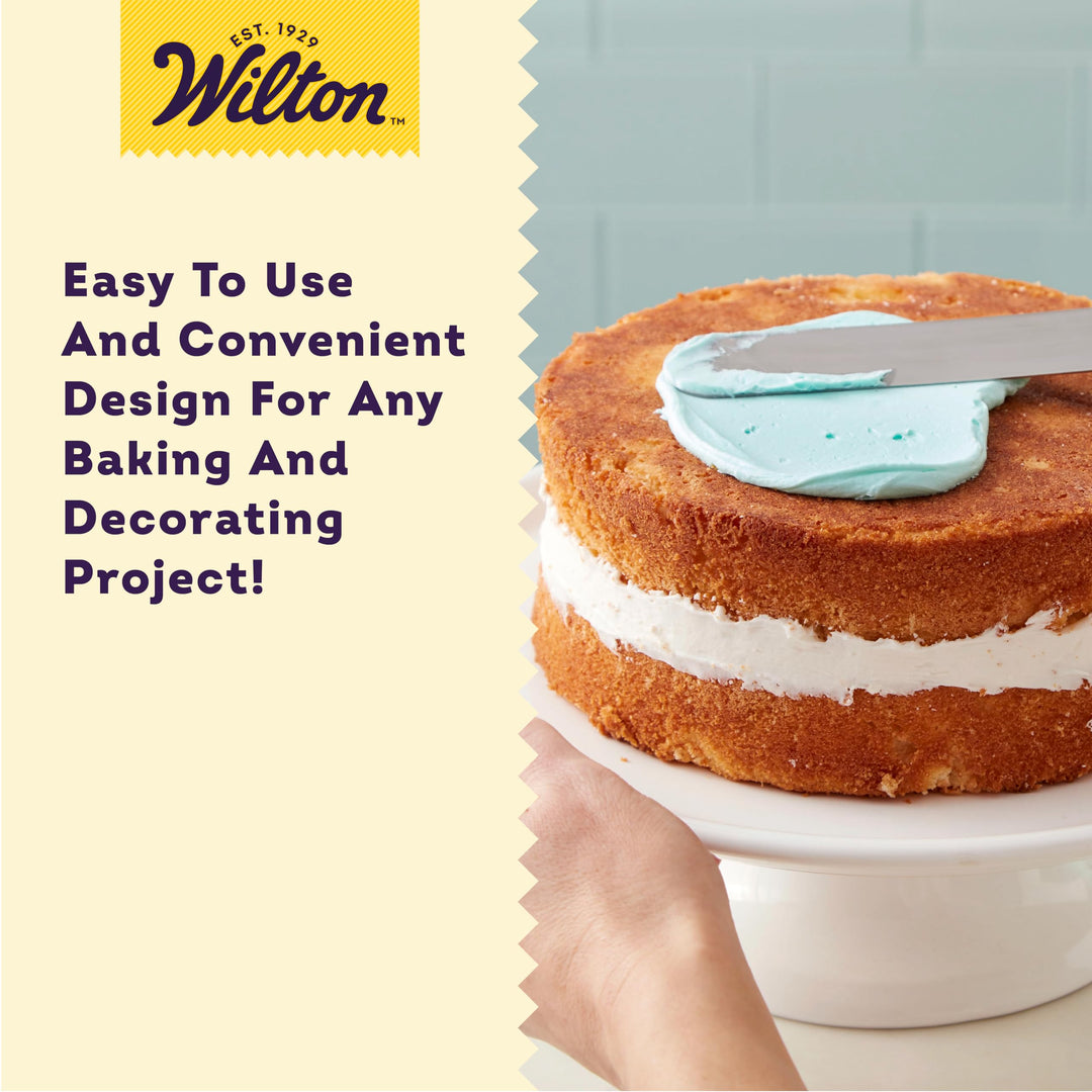 Icing Spatula - 13-Inch Angled Cake Spatula for Smoothing Frosting on Treats or Spreading Filling Between Cake Layers, Steel
