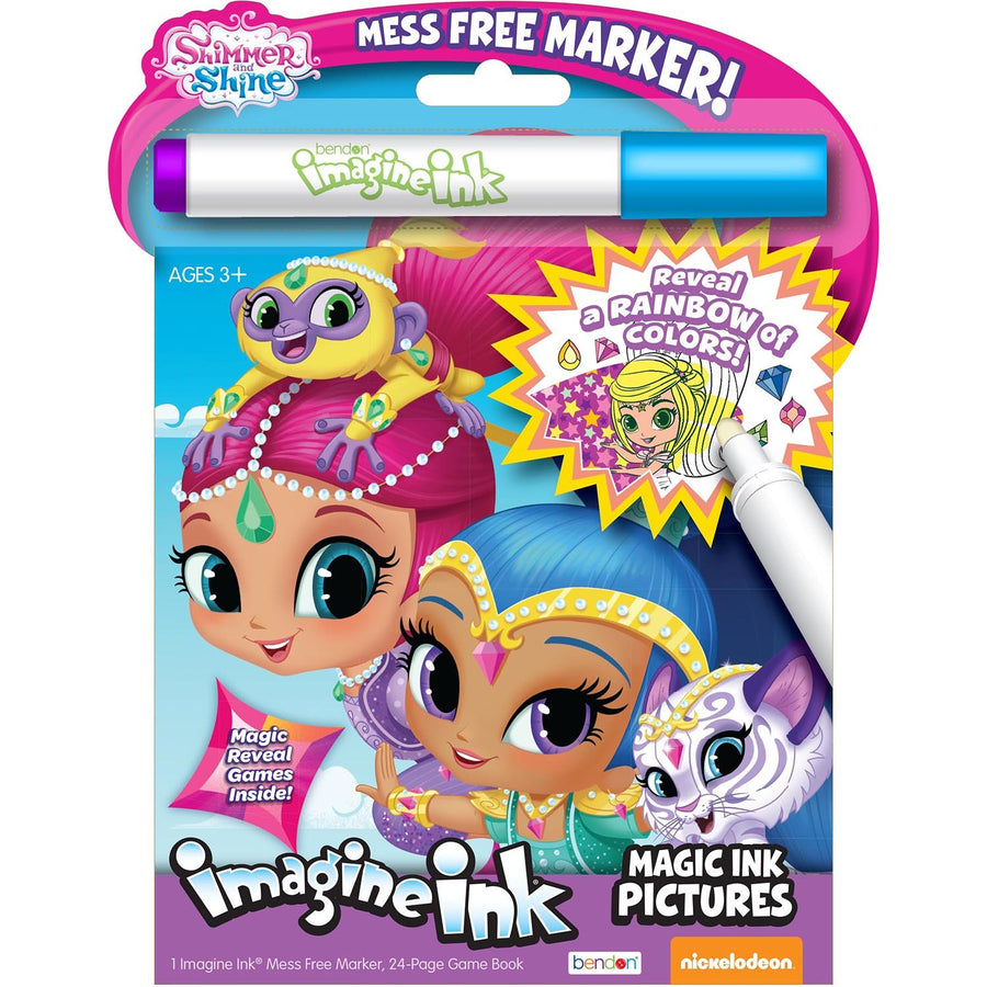 Shimmer and Shine Coloring Book | Shimmer & Shine Imagine Ink | Mess Free Marker | Officially Licensed