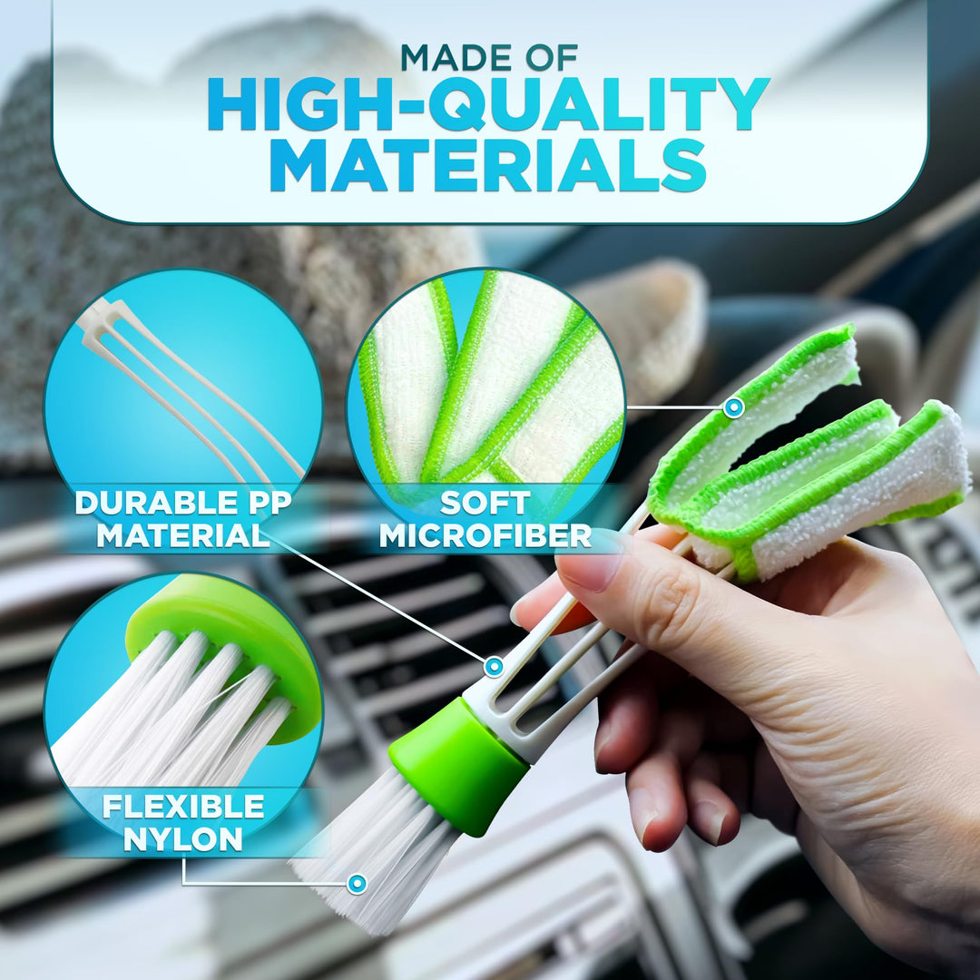 Rurah Multifunction Cleaning Brush for Car Indoor Air-C