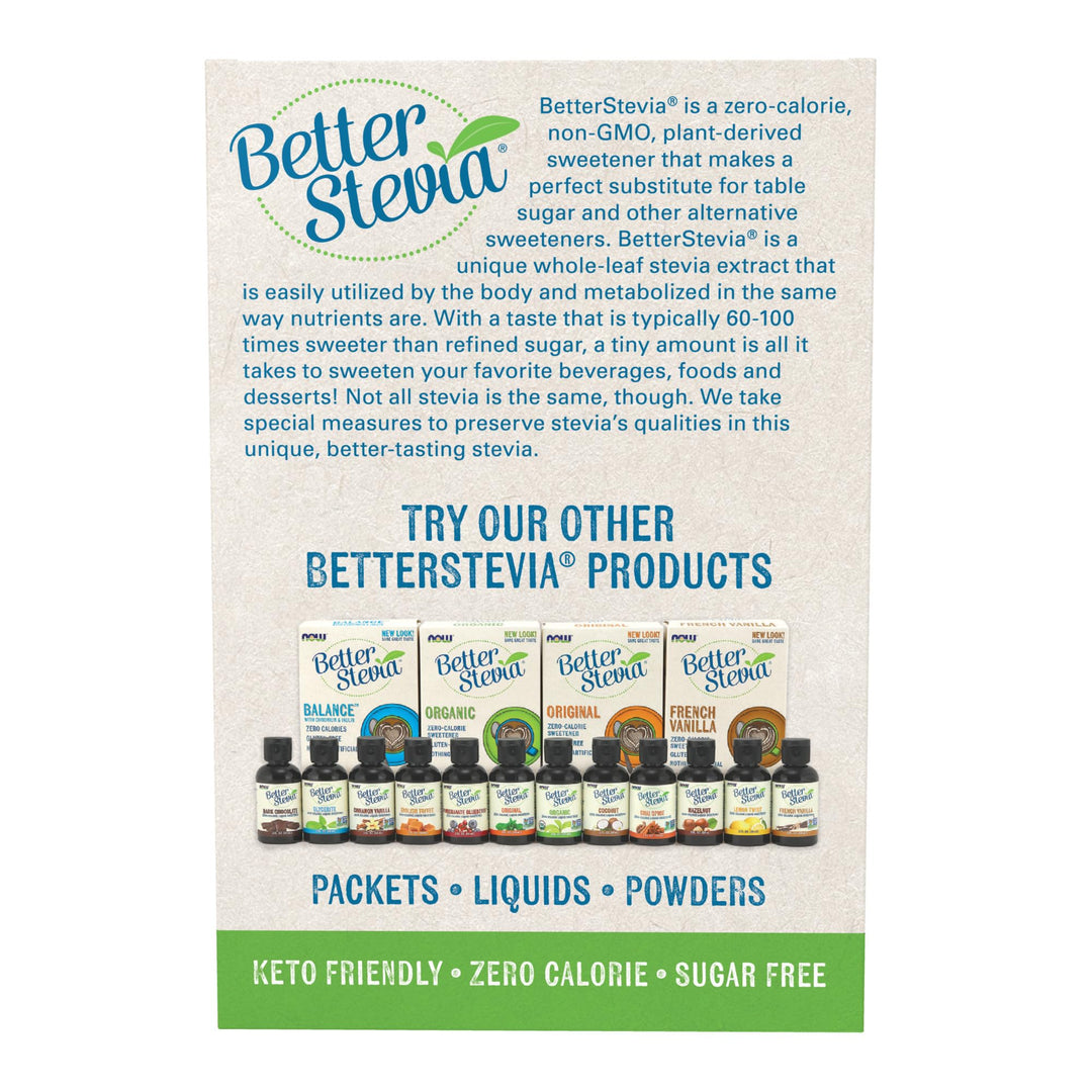 NOW Foods BetterStevia Organic Zero-Calorie Granulated 