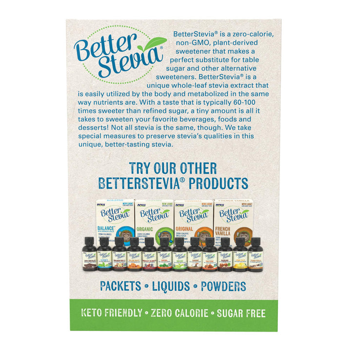 NOW Foods BetterStevia Organic Zero-Calorie Granulated 