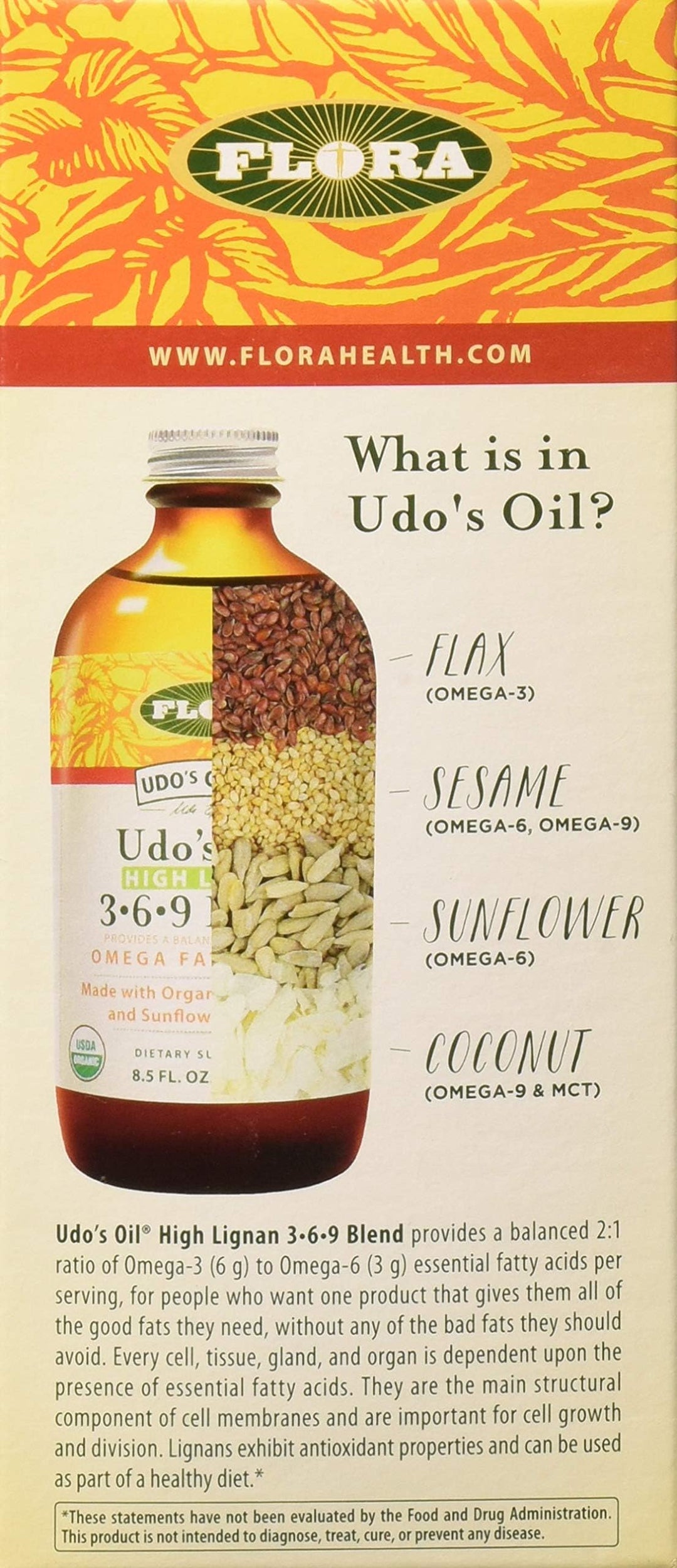 Flora - Udo&#39;s Choice, Omega 369 Oil Blend, High