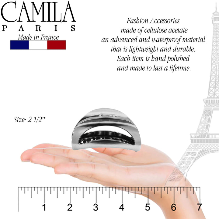 CP2412, CLIP Medium SILVER, HOLE