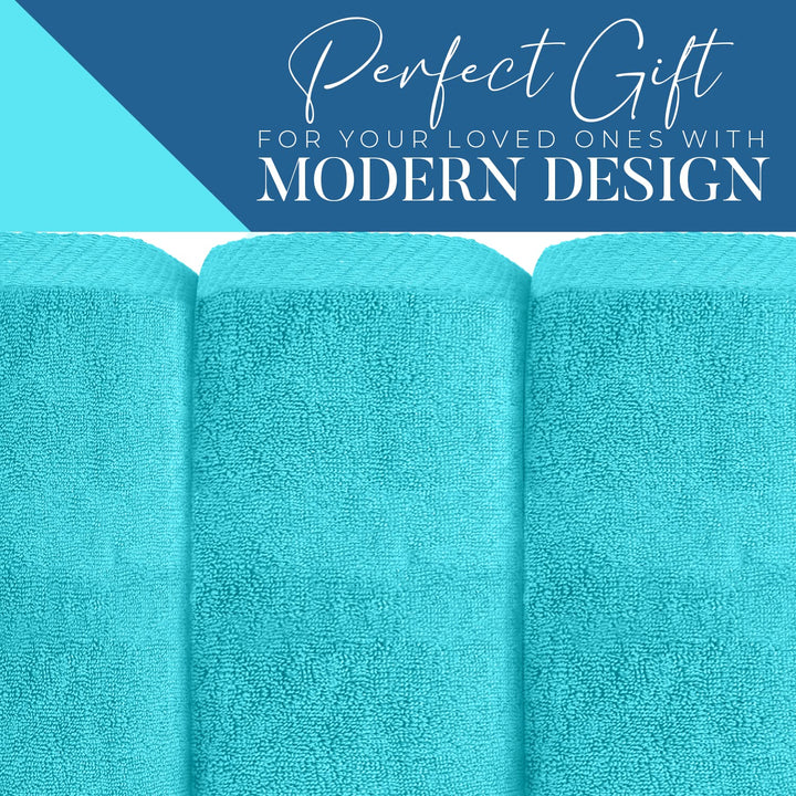 100% Cotton Premium Bath Sheets – 550 GSM (40x80 Inches) Highly Absorbent and Quick Dry Extra Large Luxury Bath Towels – Super Soft Towels for Bathroom, Hotel, Aqua Pack of 1