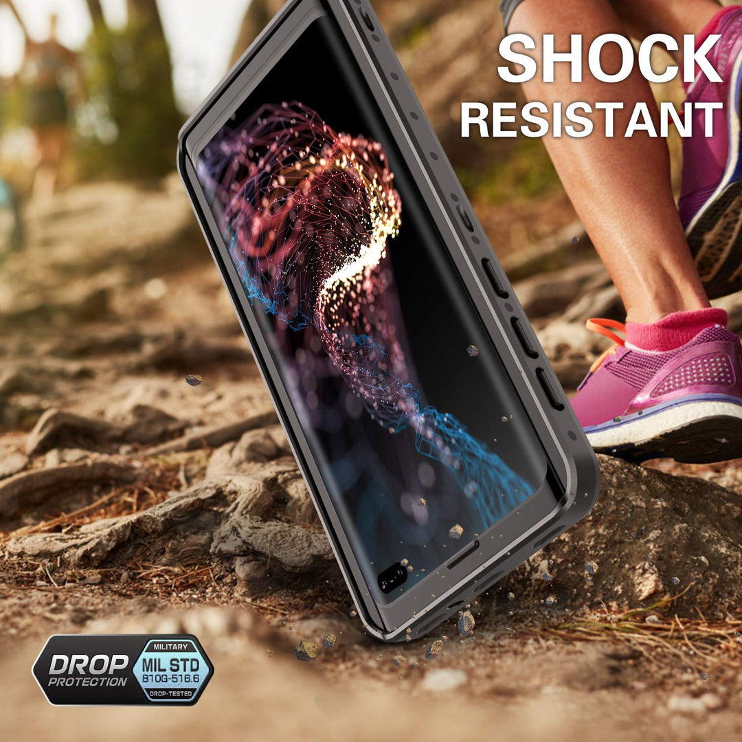 Samsung Galaxy S10 Plus Waterproof Case,S10 Plus Built in Screen Protector 360° Full Body Protective Shockproof Dirtproof Sandproof IP68 Underwater 6.4