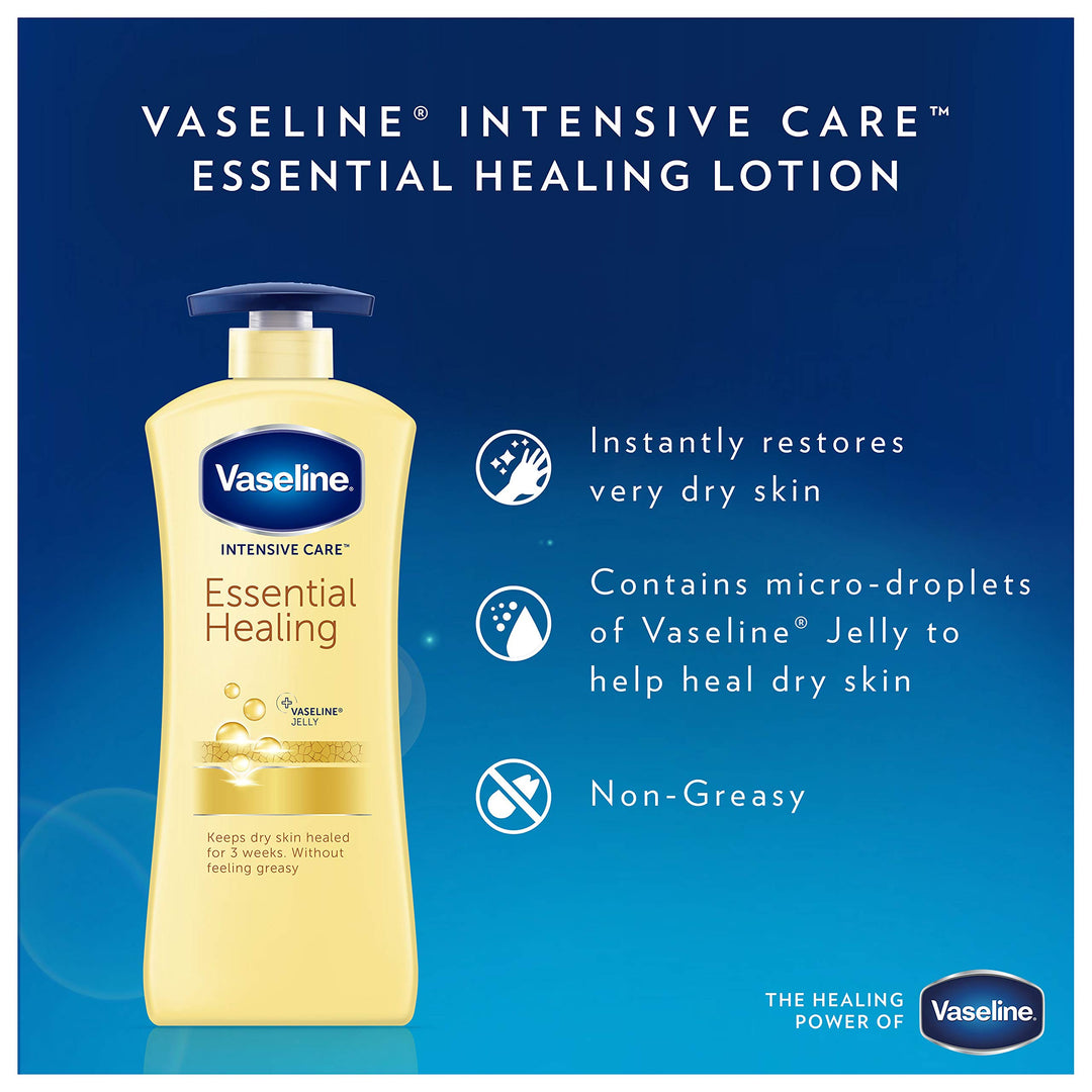 Vaseline Intensive Care Body Lotion, Essential Healing, 32 oz