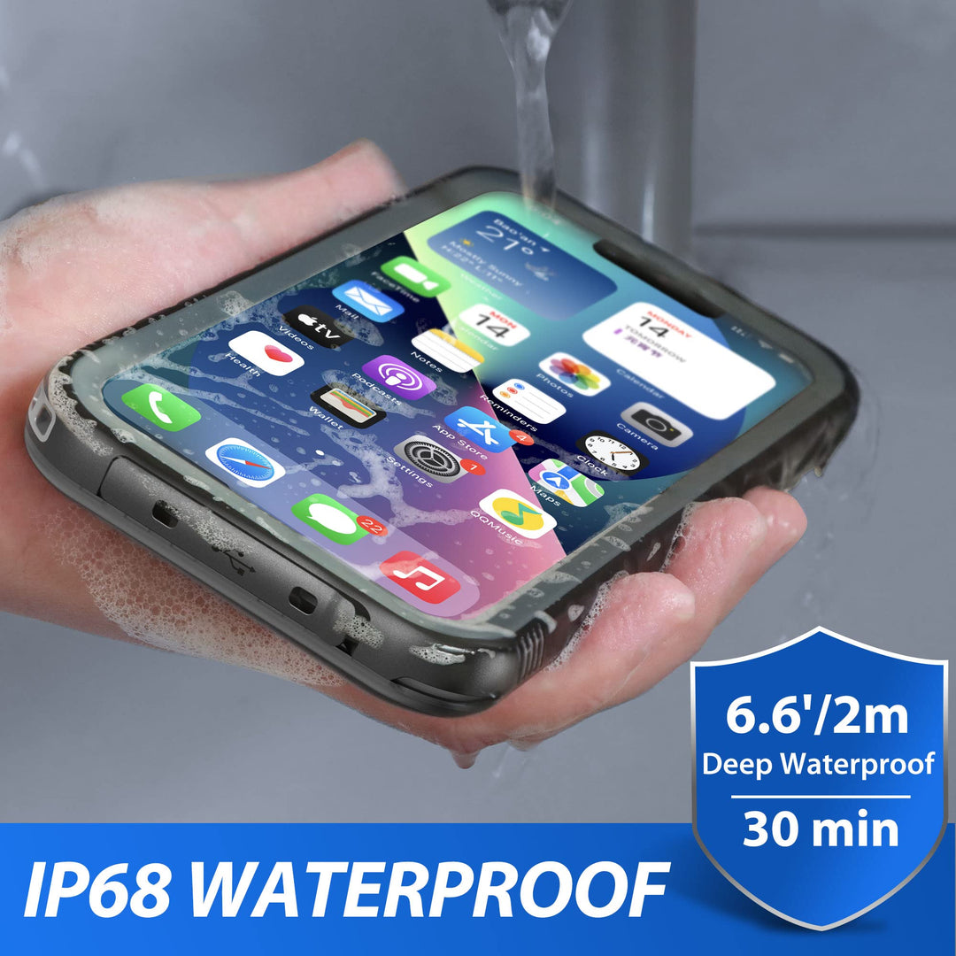 SPORTLINK Waterproof Case for iPhone 13, Shockproof Dus