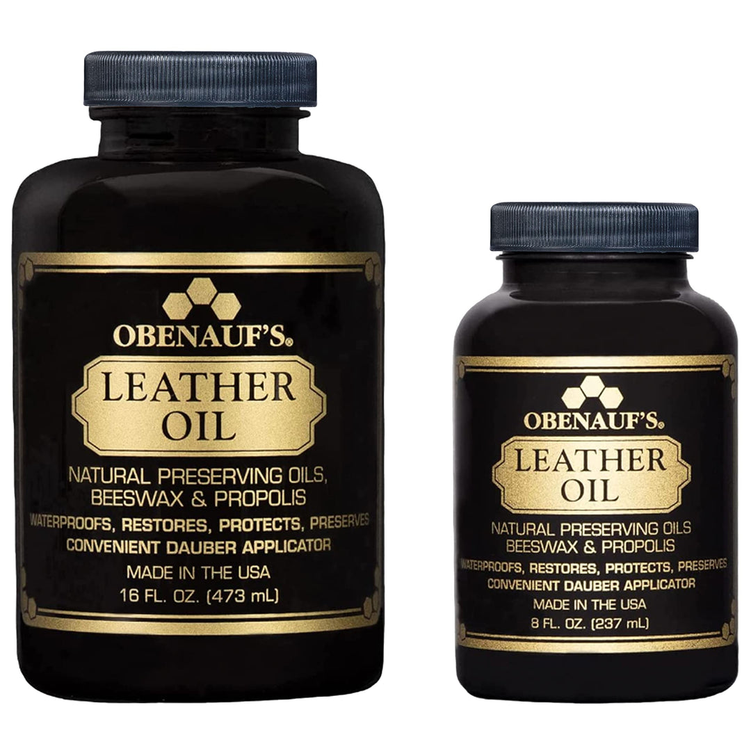 Obenauf&#39;s Leather Conditioner - Leather Oil (16oz) - Restore and Protect Leather Boots, Jackets, Purses as Well as Car Leather, Leather Furniture and Much More - Made in The USA (with Applicator)