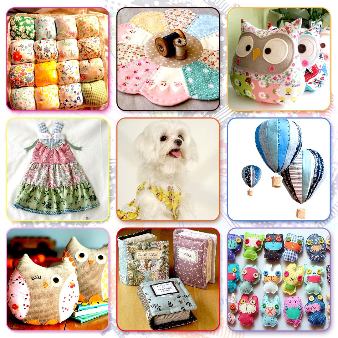 120 Pcs 4&#39;&#39; x 4&#39;&#39; Cotton Craft Fabric Bundle Squares,DIY Sewing Quarters Bundle,Precut Cotton Fabric Bundles for Precut Fabric,Quilting Fabric Bundles,DIY Sewing Quilting Scrapbooking