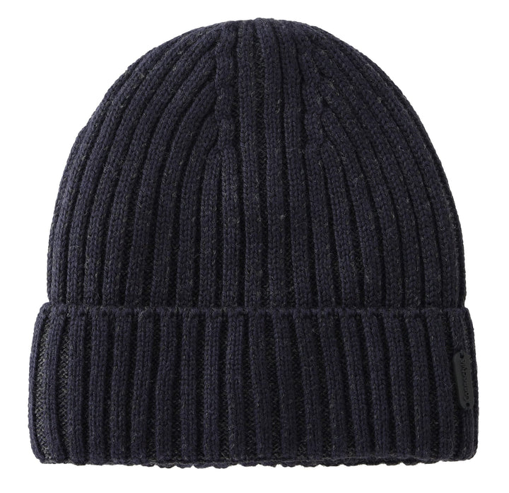 Connectyle Outdoor Classic Bassic Men 's Warm Winter Hats Thick Knit Long Cuff Beanie Cap with Lining, 55 60cm, Navy Blue