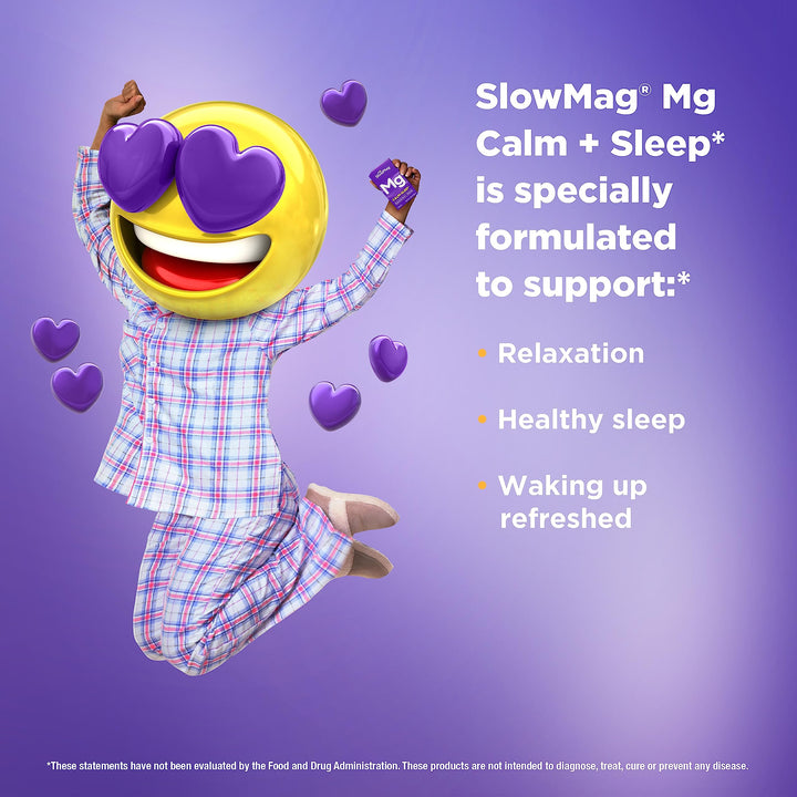 Slow-Mag MG Calm + Sleep Magnesium Citrate with Melaton