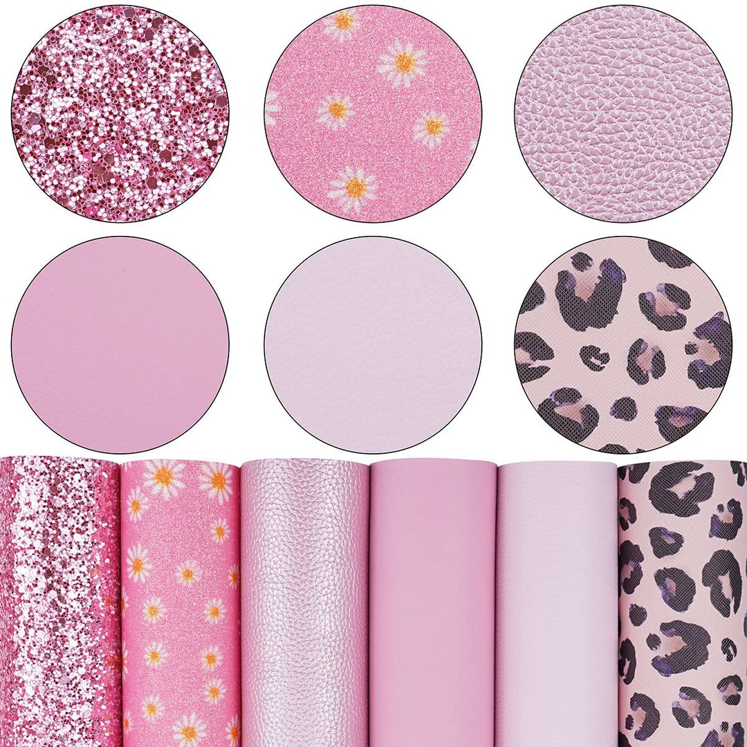 6 Pieces/Set 8x12 Inch (21cm x 30cm) A4 Bundle Leather 