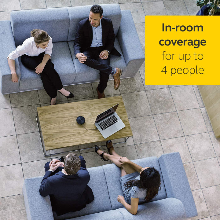 Jabra Speak 410 Corded Speakerphone for Softphones, MS-Optimized – Easy Setup, Portable USB Speaker for Holding Meetings Anywhere with Outstanding Sound Quality