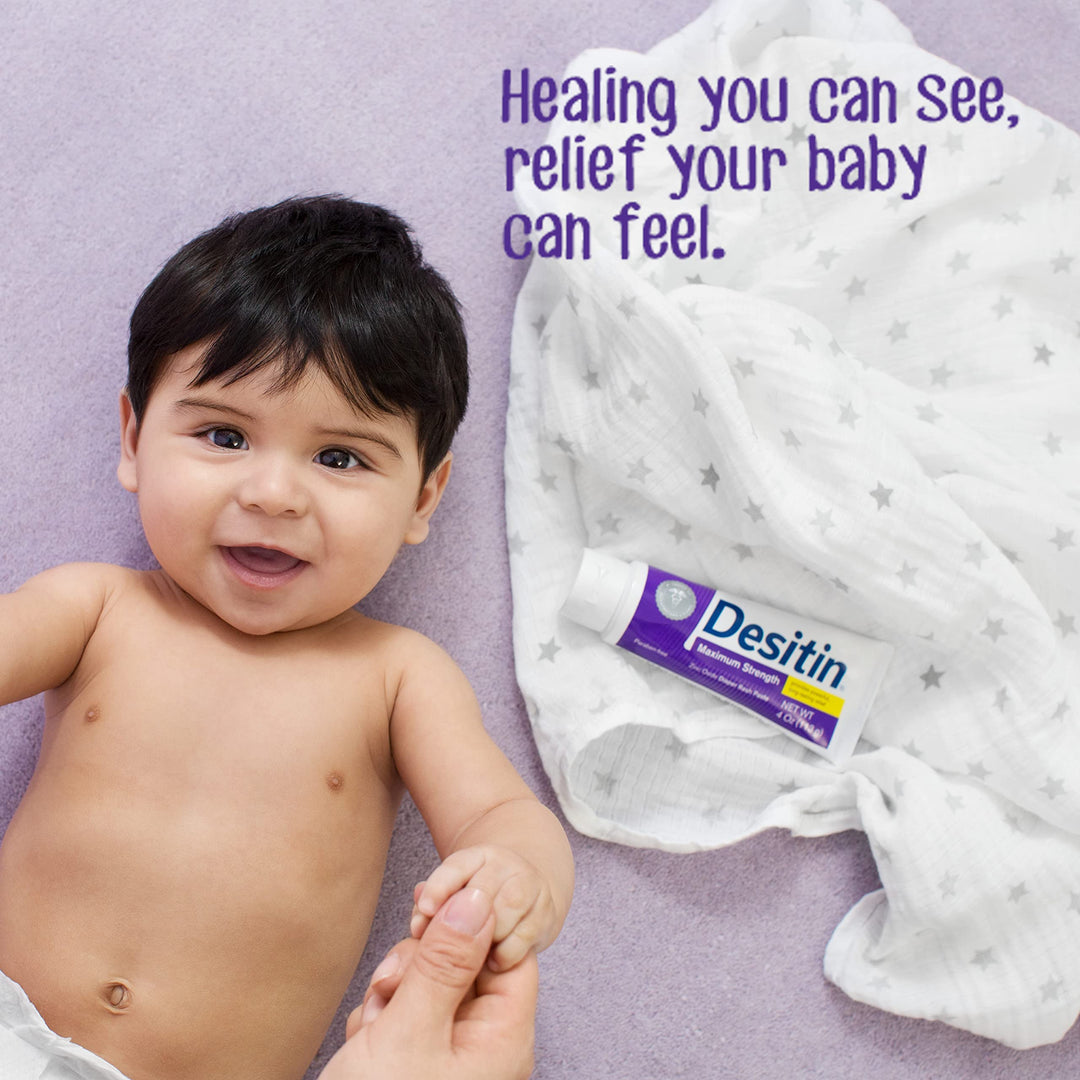 Desitin Baby Diaper Rash Maximum Strength Original Paste, 2 Oz Tube (Pack of 6)