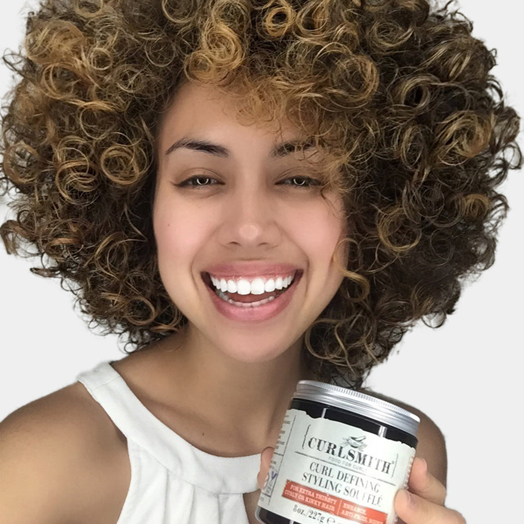 - Curl Defining Styling Soufflé - Vegan Medium Hold Styling Gel for Wavy, Curly and Coily Hair (8oz)