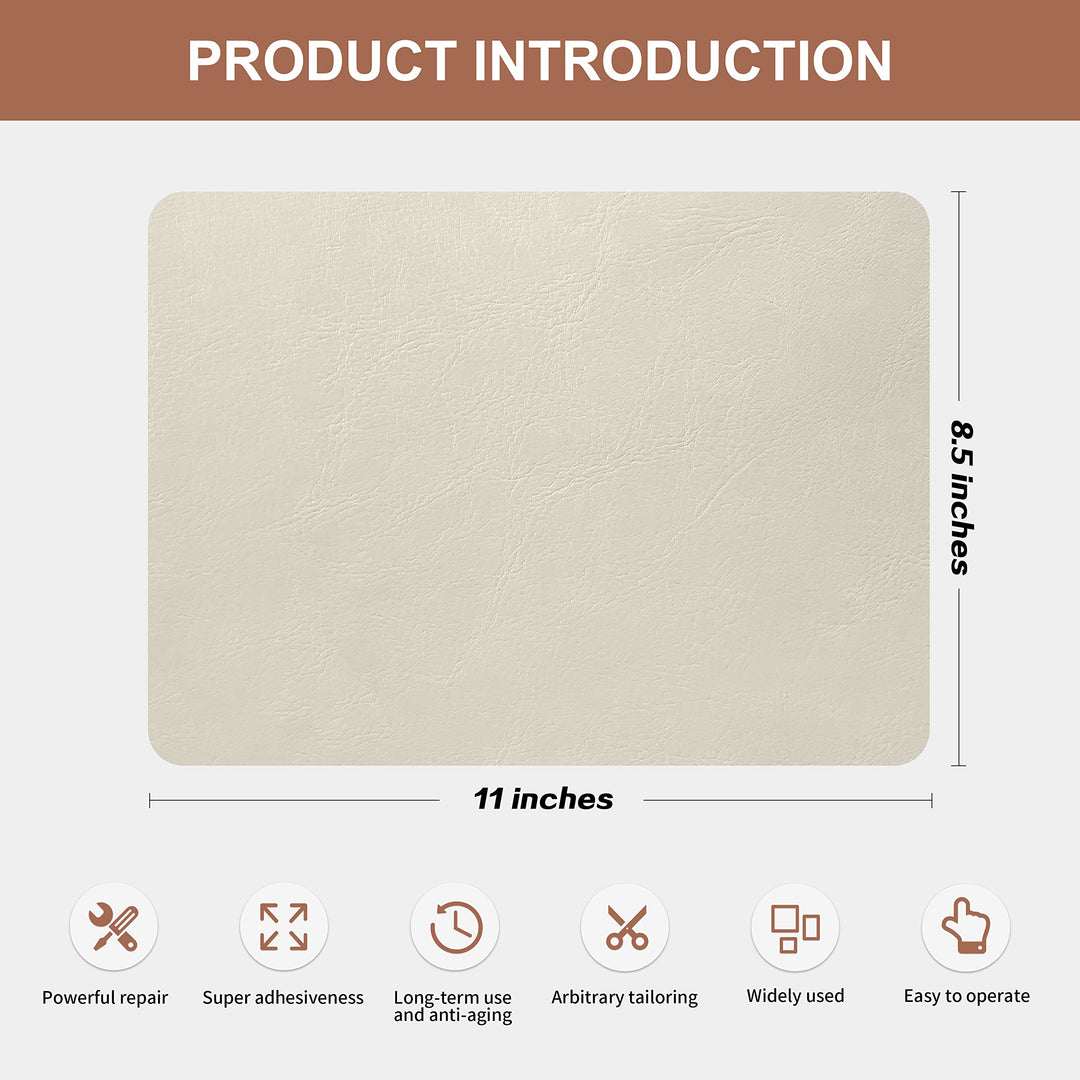 Azobur Leather Repair Patch, Self Adhesive Sofa Patch, 
