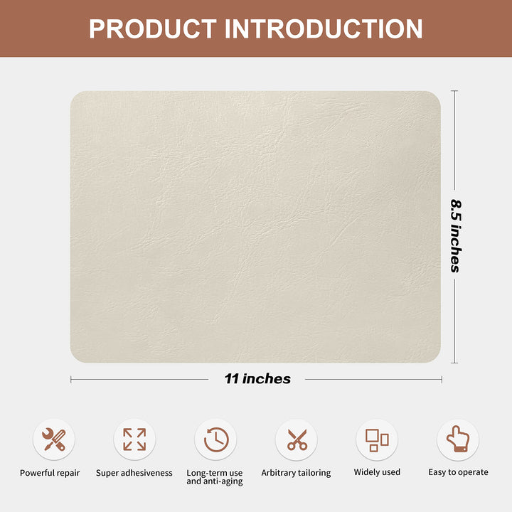 Azobur Leather Repair Patch, Self Adhesive Sofa Patch, 