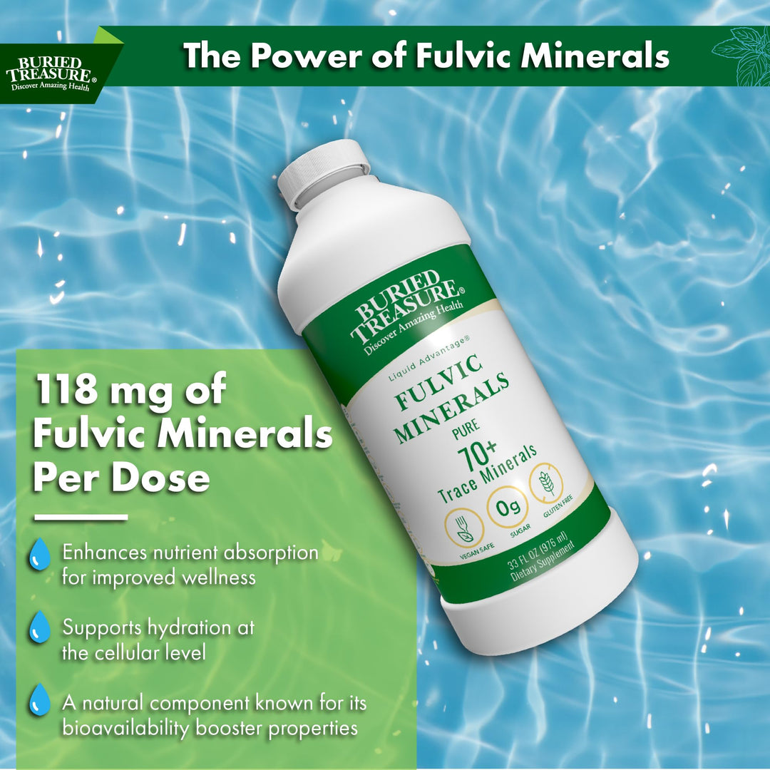 Buried Treasure Liquid Advantage FULVIC MINERALS Pure 7