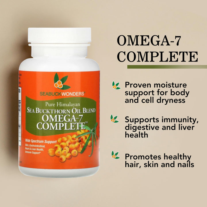 Sea Buckthorn Oil Blend, Omega-7 Complete, 60-Softgels (500mg Each)