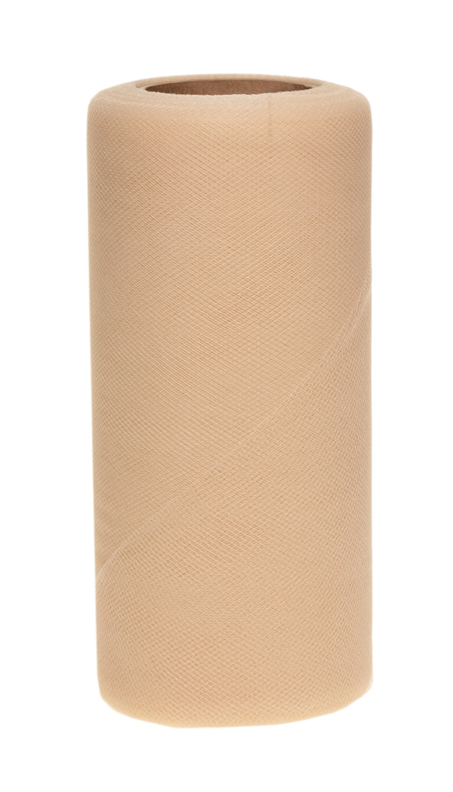 Falk Fabrics Tulle Spool for Decoration, 6-Inch by 25-Yard, Beige