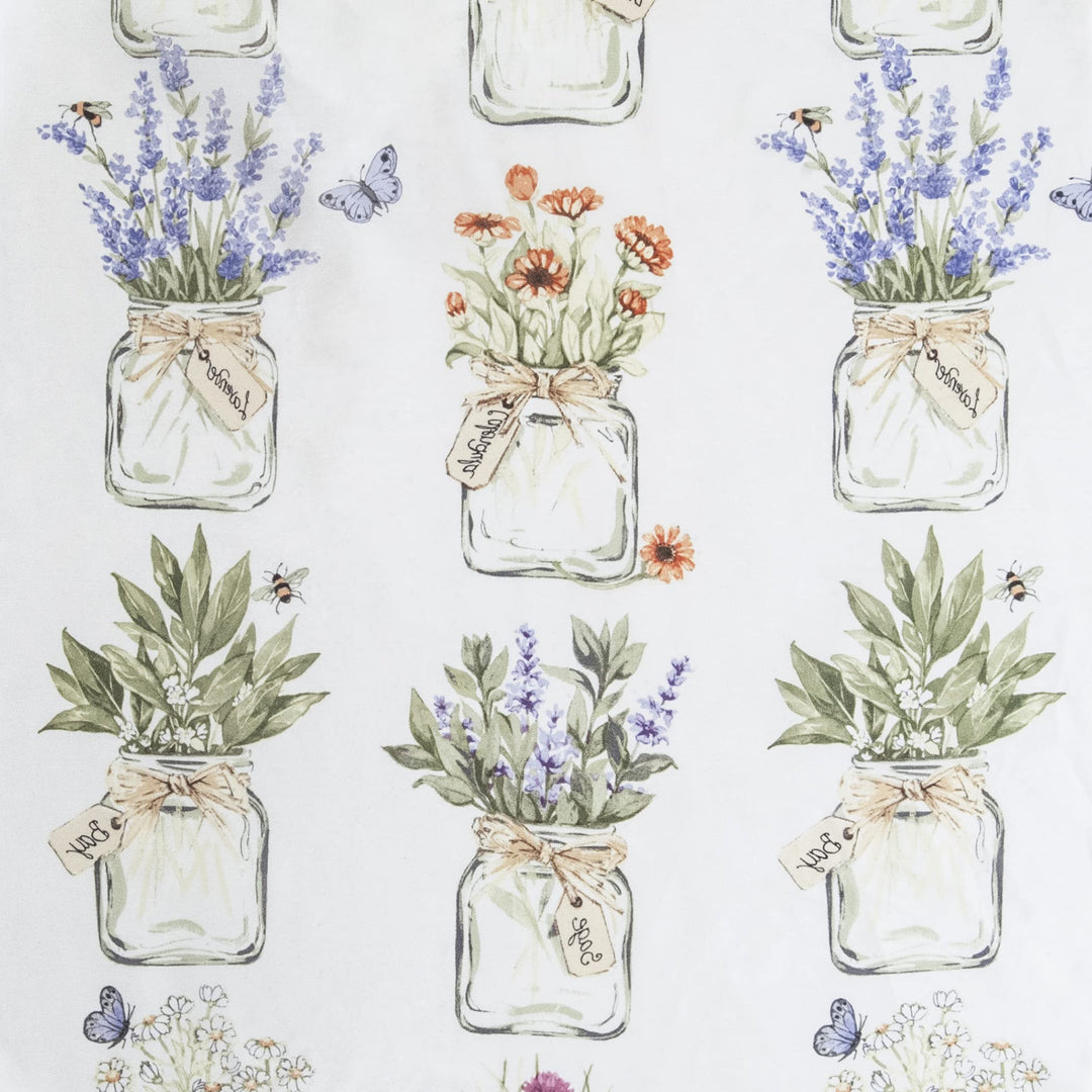 Eve&#39;s Garden Semi-Sheer Rod Pocket Kitchen Curtain Tier Pair, 54 x 38, White