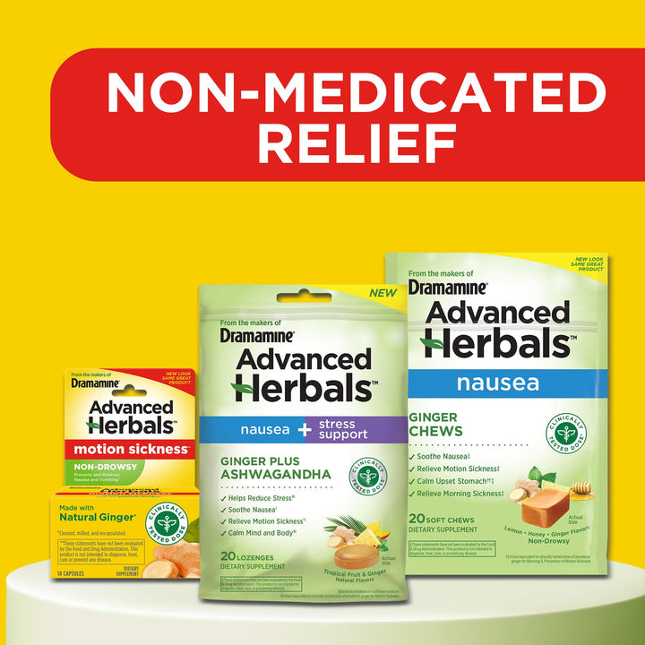 From the Makers of Dramamine, Advanced Herbals, Non-Dro