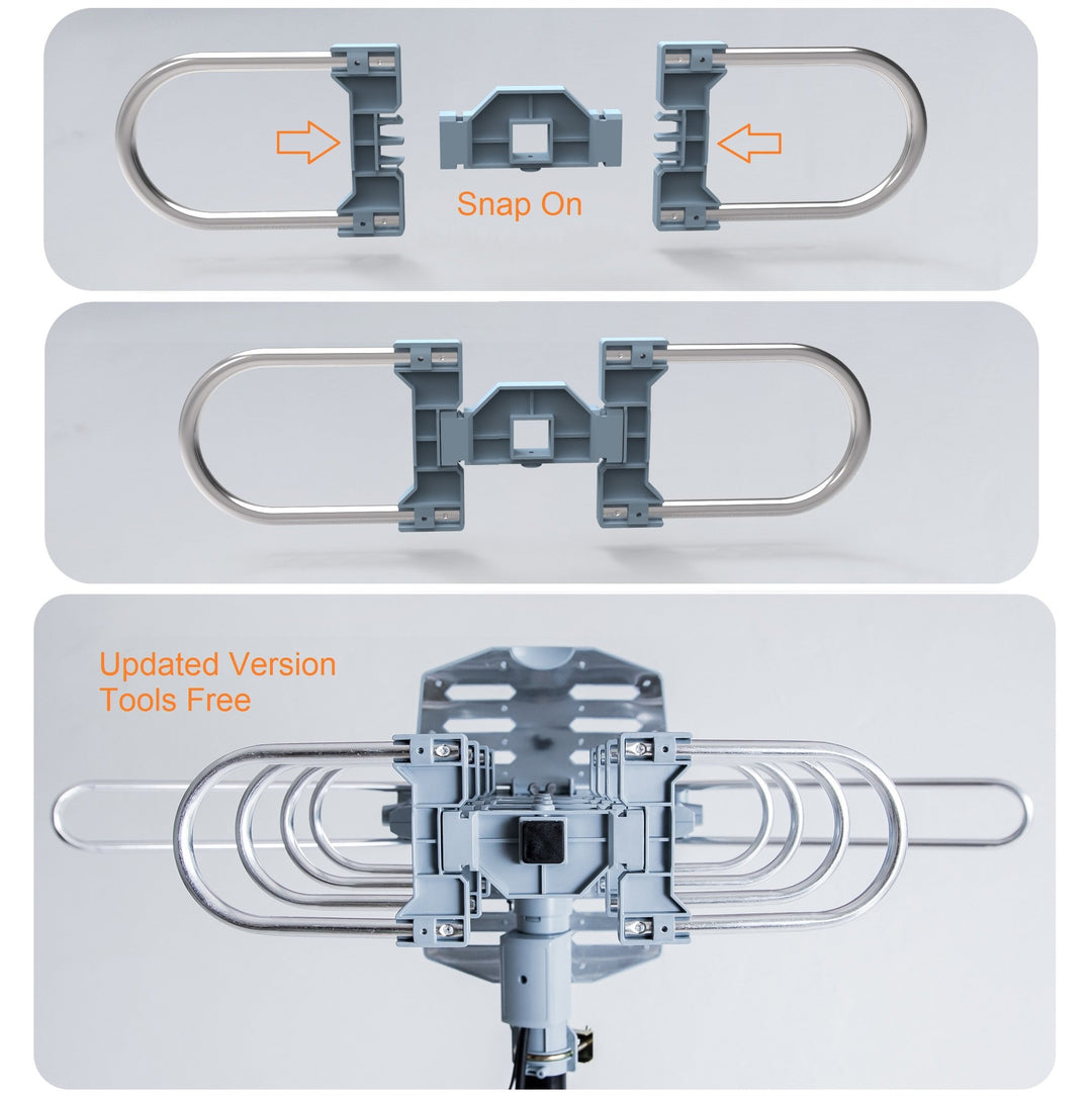 McDuory Amplified Digital Outdoor HDTV Antenna 150 Mile