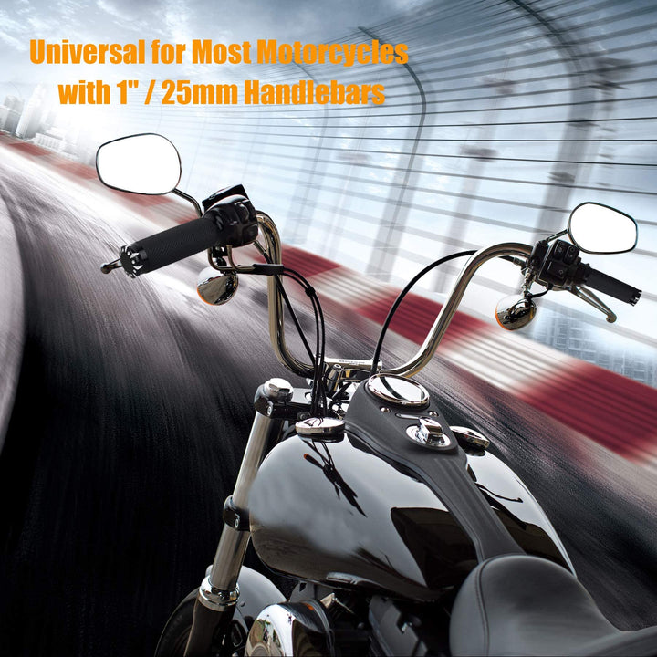Handlebar Hand Grips Motorcycle Throttle Grip for 1 / 25mm Handle Bars Universal Compatible with Harley Dyna Sportster 883 1200 Road Electra Glide Softail Touring