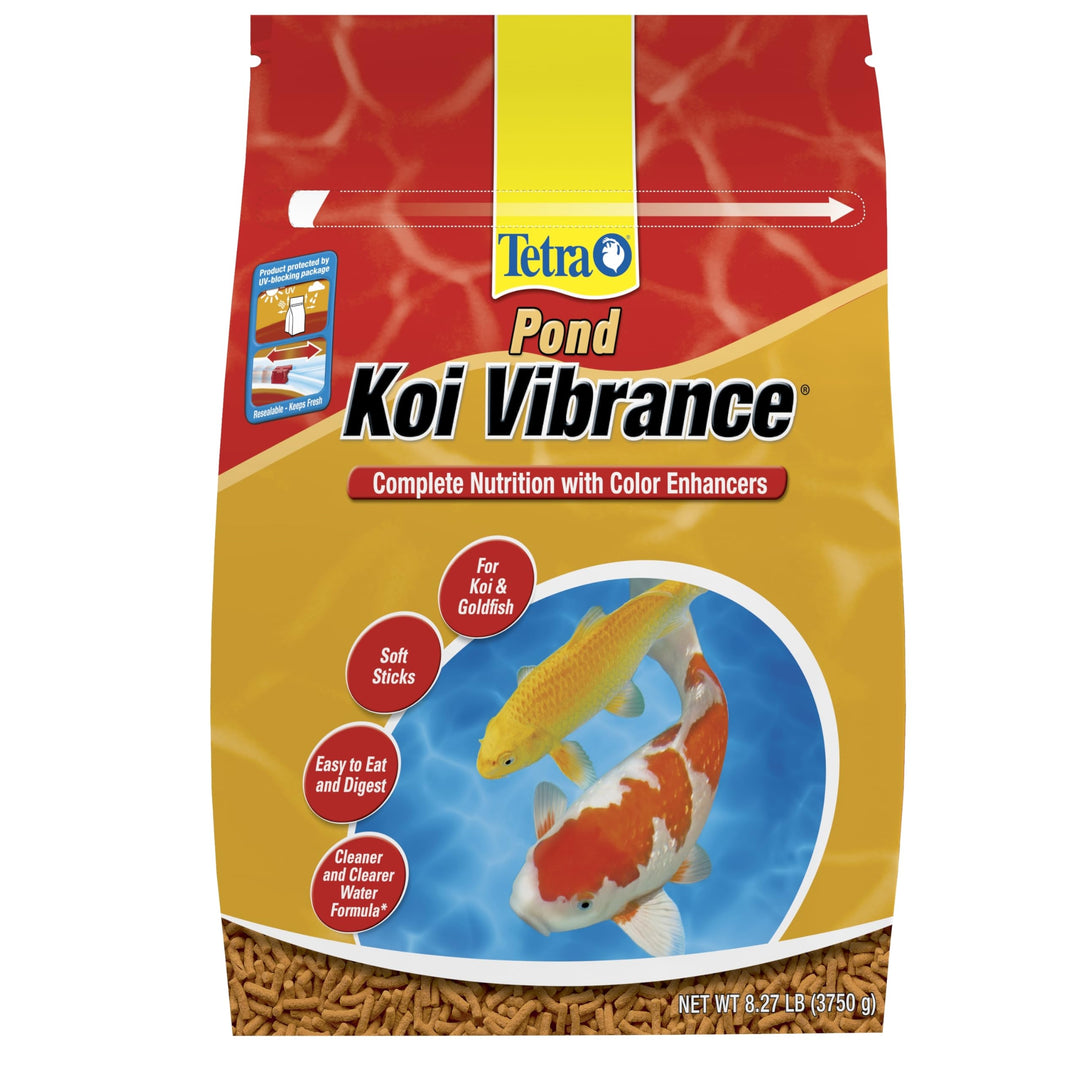 Pond Koi Vibrance, Soft Sticks, Easy to Digest Floating Pond Food, 8.27 lbs